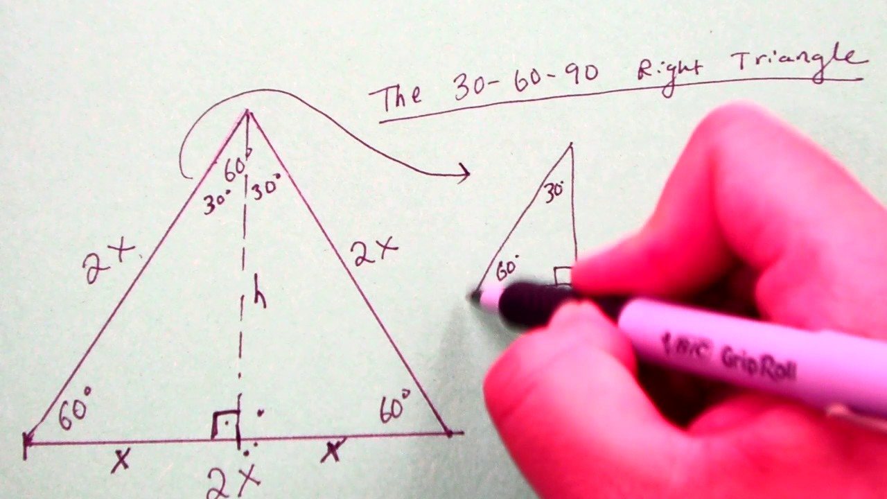 Special Right Triangles 45 45 90 Review And 30 60 90 Youtube
