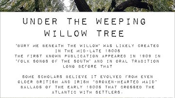 Cover: Under the Weeping Willow Tree