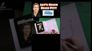 BRAD PITT Drawing | Cartoon of #bradpitt BRAD PITT Drawing | Cartoon of #bradpitt