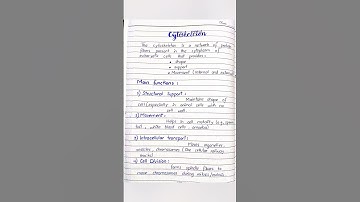 The cell skeleton: Cytoskeleton and its types #biology