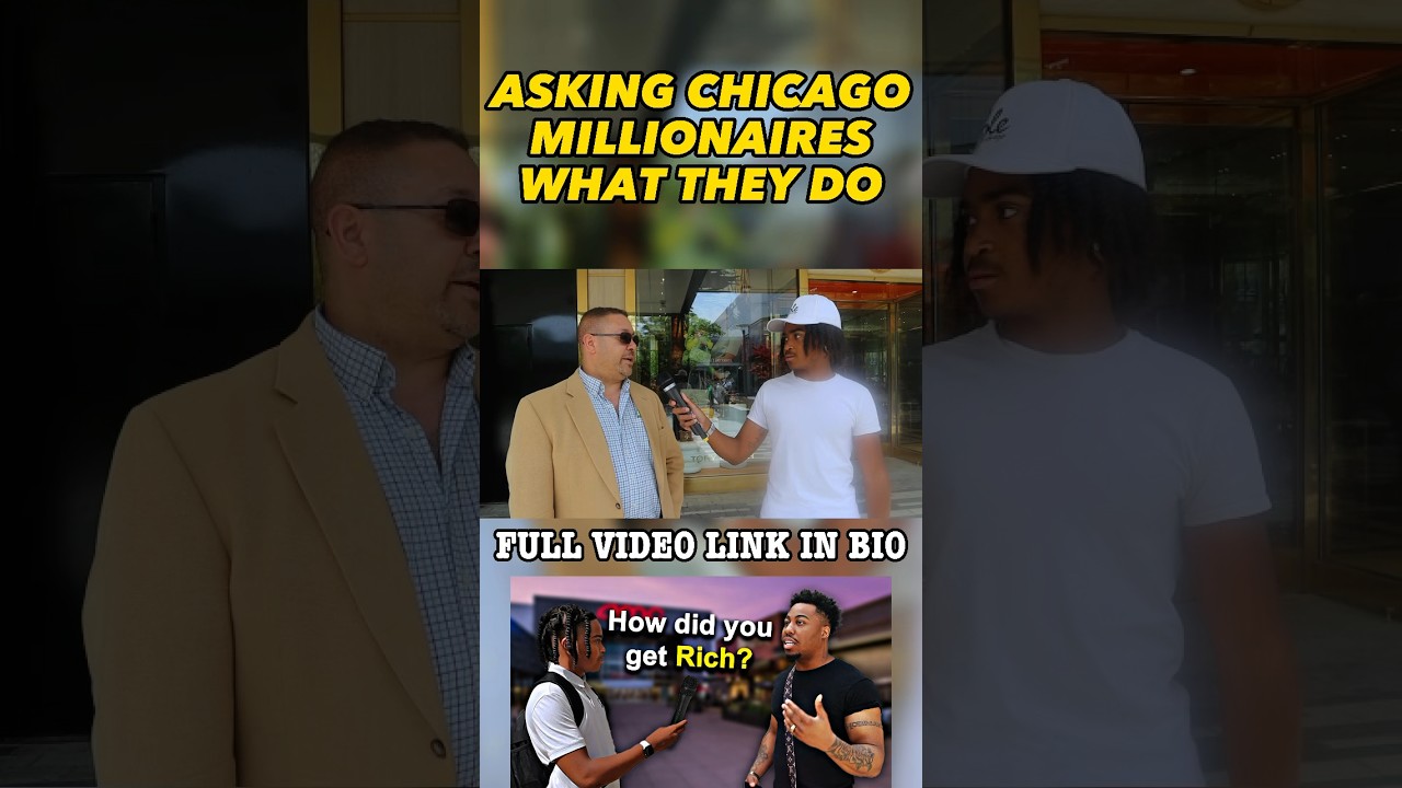 Asking Wealthy Chicago Residents What They Do 💰🔥 entrepreneur youtube
