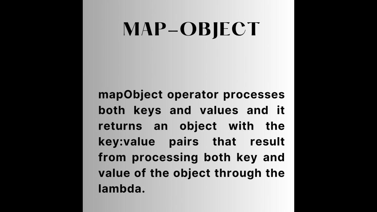 Is A Map Of Object Known Only After Apply 