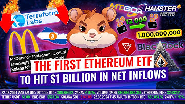 Mt. Gox shifts $700m in Bitcoin, Ethereum ETF hits $1b, Terraform Labs update ⚡️ Hamster News
