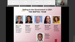 Selling to the Government in 2021 A Maryland PTAC Roundtable