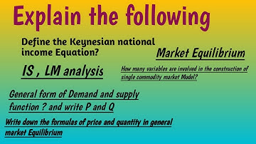 Explain the following Questions | By Sir Sajid|