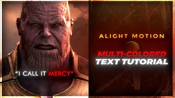 Multi colored text tutorial | Alight Motion (+Preset)