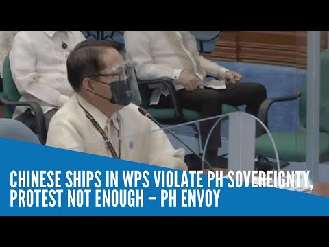 Chinese ships in WPS violate PH sovereignty, protest not enough - PH envoy