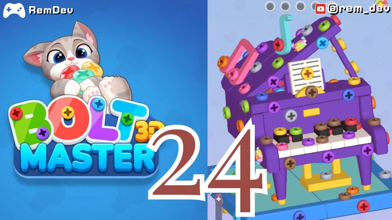 3D Bolt Master™ Level 24 – Strategy Screw Puzzle | Screw Master 3D
