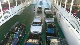 Fully loaded Norwegian ferry