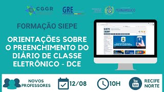 Formação SIEPE - Diário de classe eletrônico - DCE screenshot 1