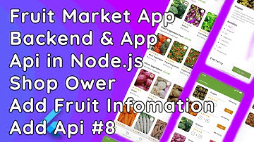 Fruit Market App Backend: Shop Owner Fruit List Add API | Node.js, Express.js, Socket.io & MySQL #8