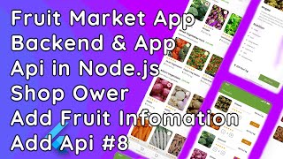 Fruit Market App Backend: Shop Owner Fruit List Add API | Node.js, Express.js, Socket.io & MySQL #8