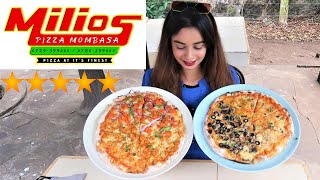 I Tried The Best Reviewed Pizza In My City (Mombasa,Kenya) | Milios Pizza