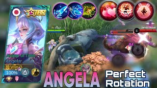 ANGELA PERFECT ROTATION  | BEST BUILD & EMBLEM S32 - MOBILE LEGENDS screenshot 3