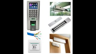 how to installation  access control system Zk f18 @hellobd428