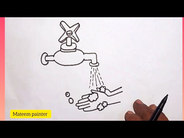 drawing on cleanliness and hygiene | drawing on personal hygiene |  cleanliness day drawing - YouTube