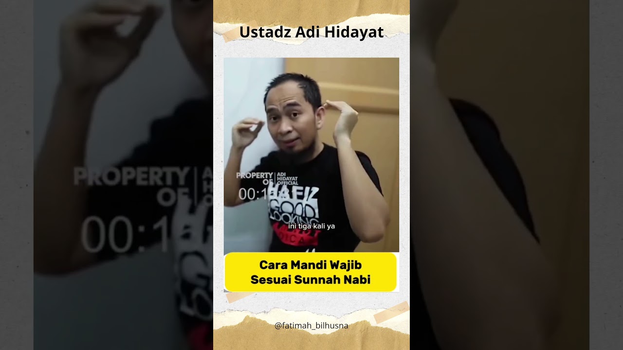 Cara Mandi Wajib Sesuai Sunnah Nabi Muhammad SAW - Ustadz Adi Hidayat #uah #ustadzadihidayat #kajian