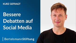 Wie Algorithmen Social Media-Debatten verbessern können – Kurz gefragt mit Felix Sieker