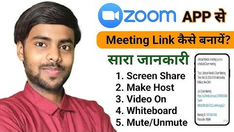 Zoom App Me Meeting Link Kaise Banaye || How to Create Zoom Meeting link || Parimal Pandit