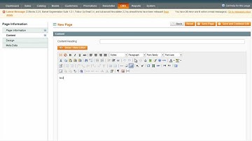 How to customise a CMS page in Magento - Magento Video Tutorials from Opace