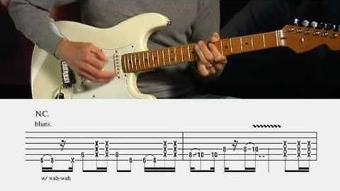 Robin Trower "Too Rolling Stoned" Guitar Lesson @ Guitarinstructor.com (excerpt)