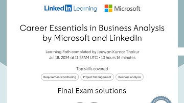 Business Analysis professional certificate for FREE 2025| pass exam with 87% part-1