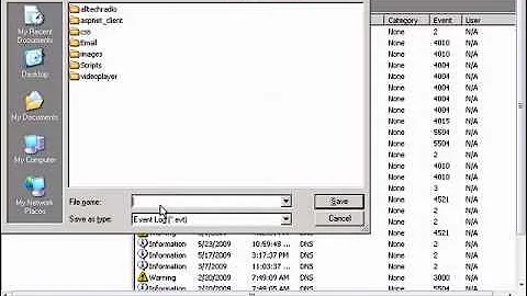 Clearing log files in Event Viewer