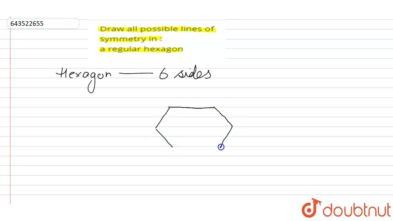 Regular Hexagon Lines Of Symmetry