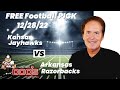 Free Football Pick Kansas Jayhawks vs Arkansas Razorbacks Prediction, 12/28/2022 College Football