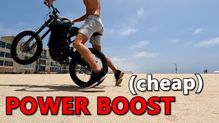 Sur Ron top speed BOOST with CHEAP chain upgrade (more range too)
