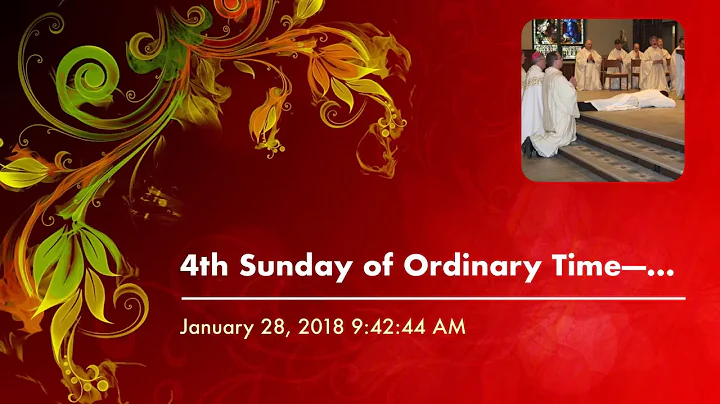 4th Sunday of Ordinary TimeA Tribute to Fr. Willia...