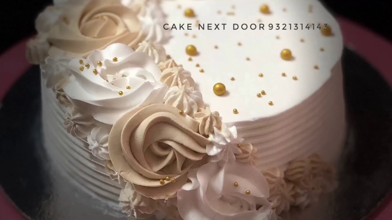 Easy cake decoration tutorial/ whipped cream cake decoration YouTube