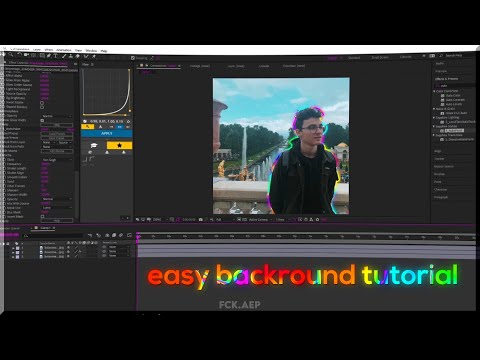 Easy rainbow backround tutorial | after effects