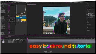 Easy rainbow backround tutorial | after effects