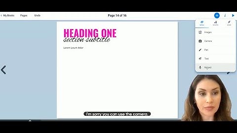 Tutorial: Recording Videos in Book Creator