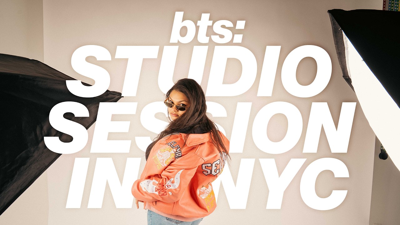 Come with me BEHIND THE SCENES to an apparel photoshoot in a NYC studio