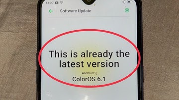 How To Fix This is already the latest version ColorOS Problem Solve in All Oppo Phones & A11k