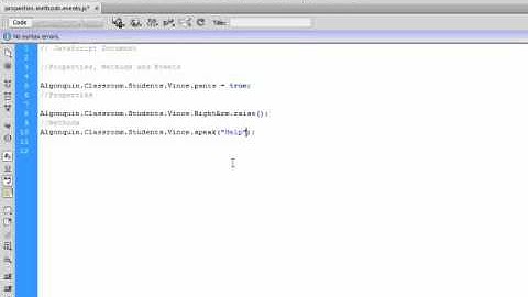 MAD9014 - Properties Methods and Events