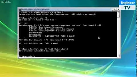 Mapping of Network Drives in Windows Clients via Command Prompt