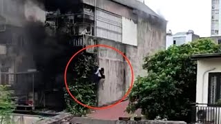 Lời kể của người hùng phá lan can, cứu 2 cô gái khỏi đám cháy ở Hà Nội