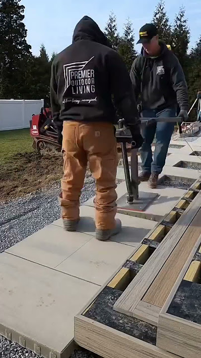 Big Pavers 😳 #construction