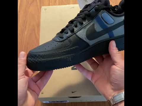 air force 1 type black blue