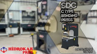 Hydraulic C-Frame Pressbrakesheet Bending Press - Sdc Model - Hidrokar Pres