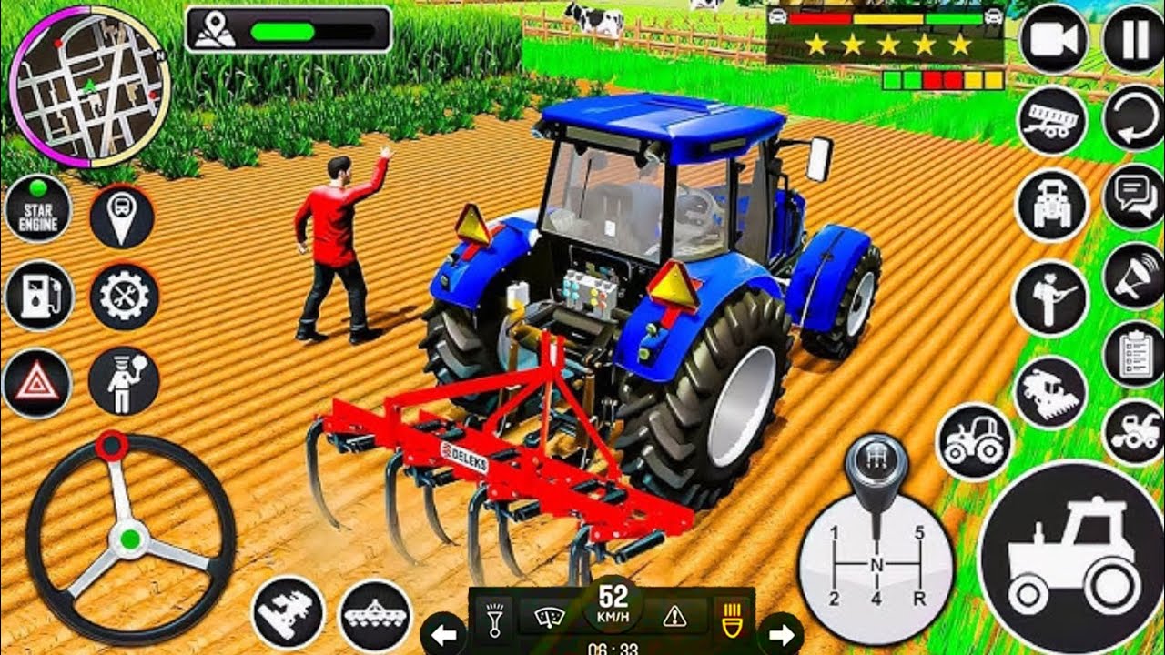 Modern Tractor Farming Driving Simulator 3D - New Tractor Games - Android  Gameplay
