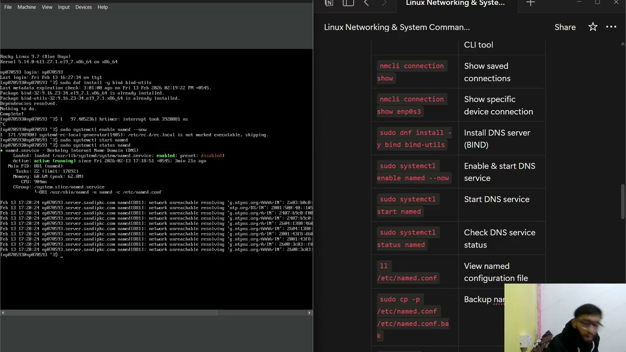 Task 5 and 6: configuring dns , dhcp and cloning the server and client vm