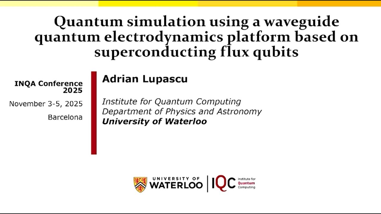 Quantum simulation using a waveguide quantum electrodynamics platform based on superconducting flux qubits