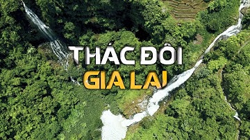 Thác đôi đẹp nhất Gia Lai | Flycam  Gia Lai