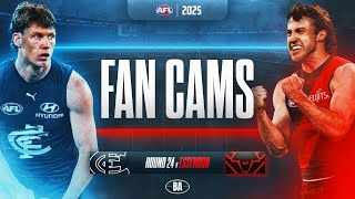 Fan Cams | Carlton v Essendon | AFL Round 24, 2025
