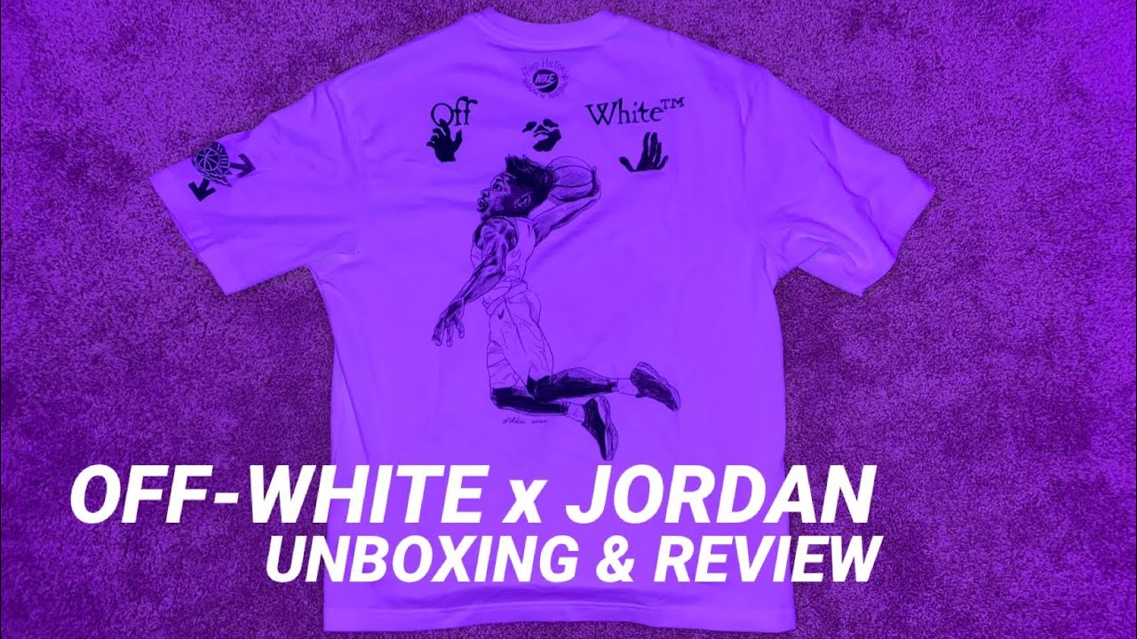 Off-White x Jordan T-Shirt | UNBOXING & REVIEW - YouTube