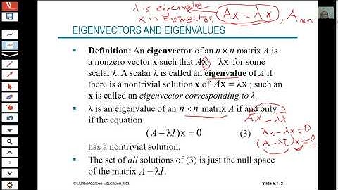 Linear Algebra Section 5.1